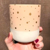 Pink & Gold Polka Dot Planter