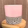 Pink & Bronze Textured Planter