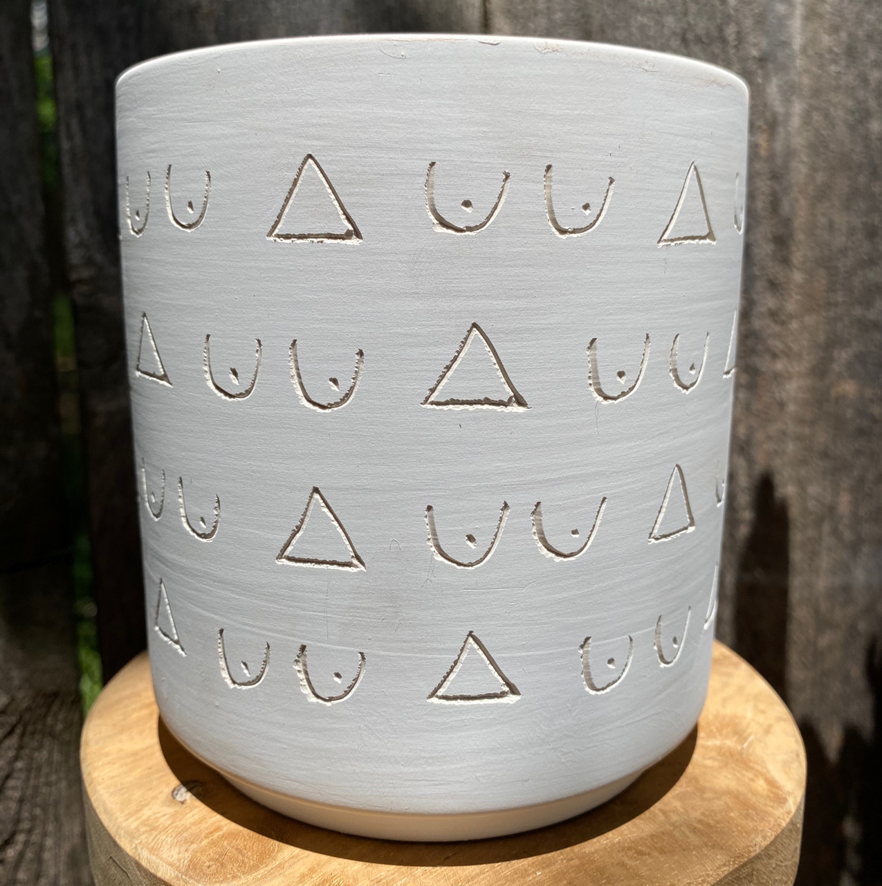 White Triangles & Titties Planter [medium]