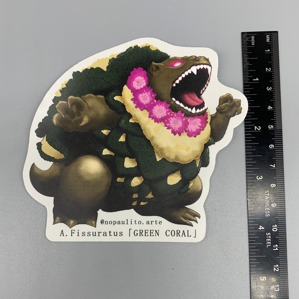 Kaktus Kaiju - A. Fissuratus 'Green Coral' Sticker for sale at East Austin Succulents