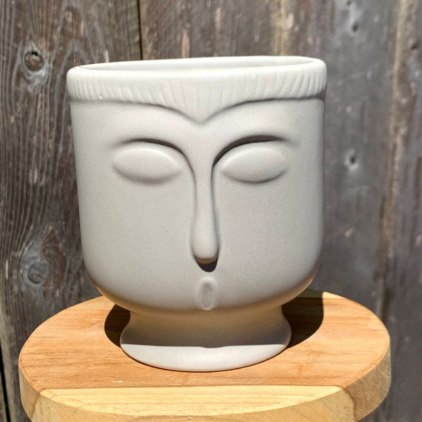 Dove Grey Face Planter