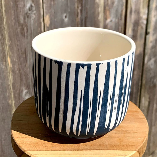 Blue Stripe Planter