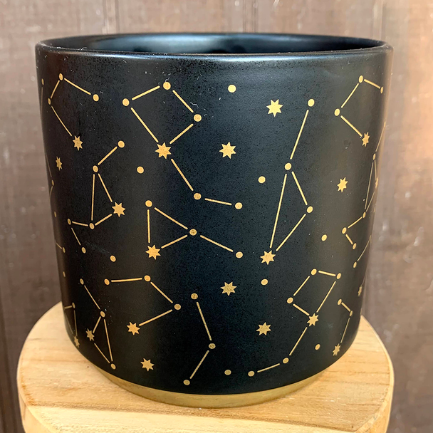 Black & Gold Constellation Planter [Medium]