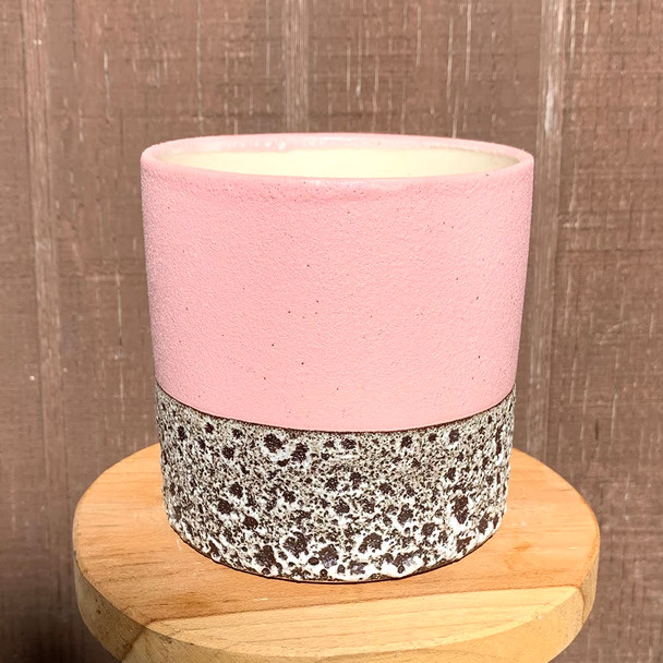 Pink & Bronze Textured Planter