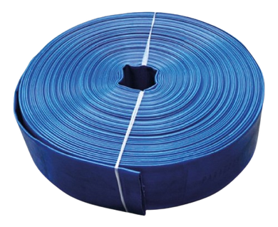 Manguera Plana 3pulg 4 Bar 100mts PVC poliéster