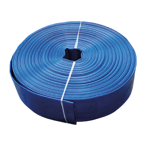 Manguera plana 1.5 pulg. 4 bar. 50 mts.
