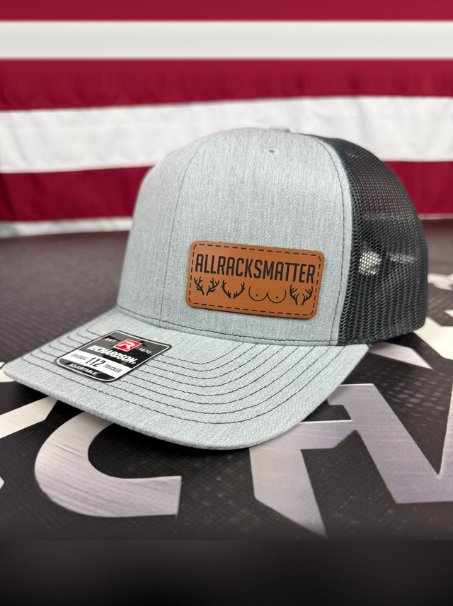 All Racks Matter laser engraved Richardson 112 trucker hat