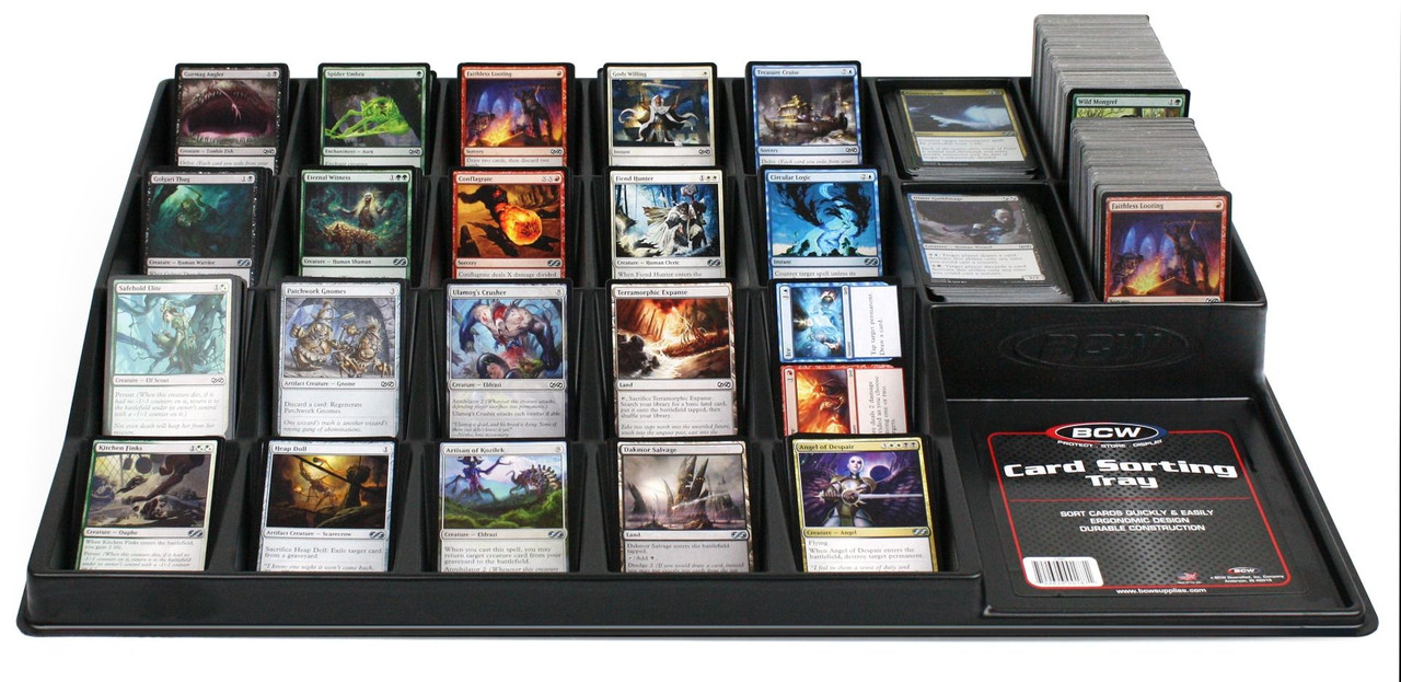 Card Sorting Tray for Sports and Gaming Cards