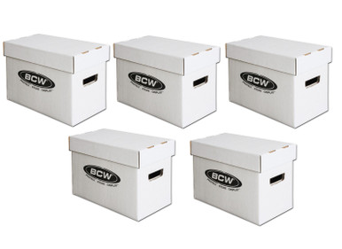 6 Compact Size American Comic Boxes - Marvel/DC