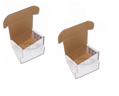 2 BCW 5000 Count Trading Card Storage Boxes (Full Lid)