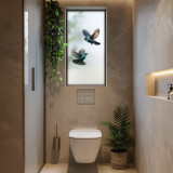 Tui decal, glass tui sticker, glass decal, nz bird shower sticker, shower decal, bird decal