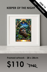 ITEM 16 - FRAMED 'KEEPER OF THE NIGHT'