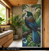 11 - Fern Song shower glass privacy film
