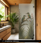 7 - Kingfisher Silence shower glass privacy film