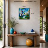 Kereru Kingdom glass wall art