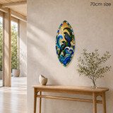 Coastal Chorus Tuis stained glass style artwork