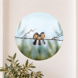 3 Little Whispers Fantails wall sticker dot