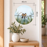 3 Little Whispers Fantails wall sticker dot