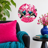 Spring serenade tui in blossoms sticker dot