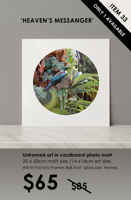 ITEM 33- SIGNED / UNFRAMED 'HEAVEN'S MESSANGER'