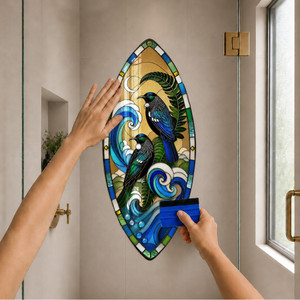 Tuis decal sticker for glass on shower door