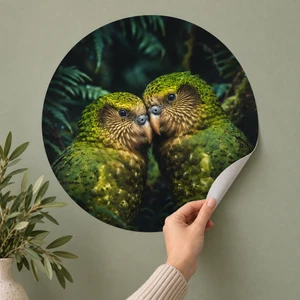 Kakapo Kisses wall sticker dot