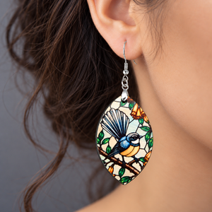 Fantail 'Golden Song' earrings