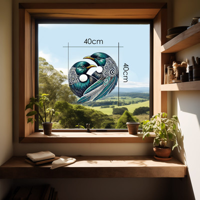 SPECIAL -  Tui 'Aroha' decal - 40 x 40cm