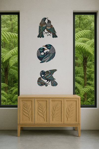Graphic Tui set of 3 peel & stick wall art stickers