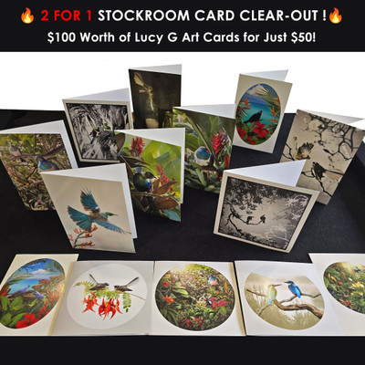 Birds and landscapes art cards