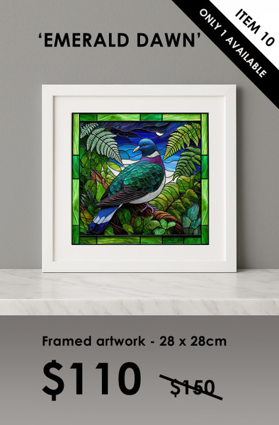 ITEM 10 - FRAMED 'EMERALD DAWN'
