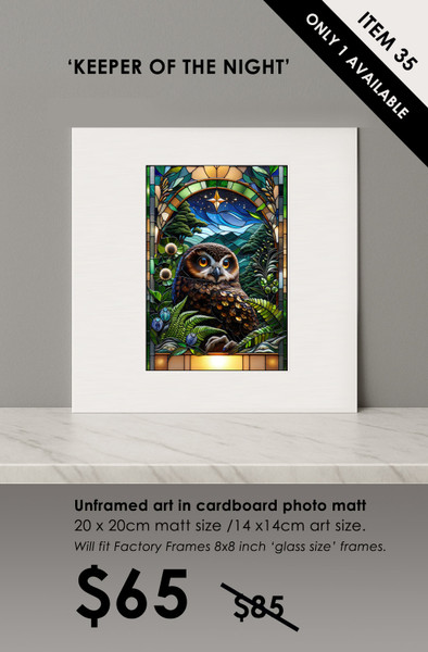 ITEM 35- SIGNED / UNFRAMED 'KEEPER OF THE NIGHT'