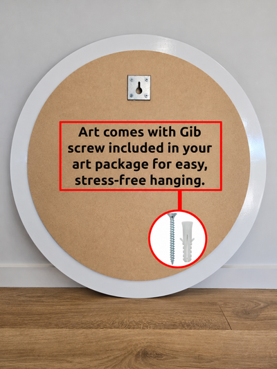 NEW - SPECIAL  *10 AVAILABLE* 'InTUItion' - circular 60cm diameter