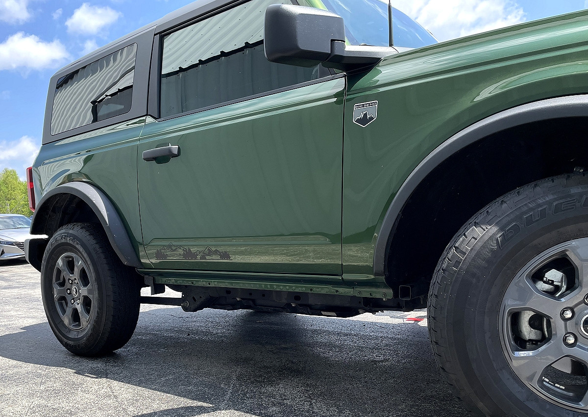 20212022 Ford Bronco Rocker Door Vinyl Stripes Package Mountain