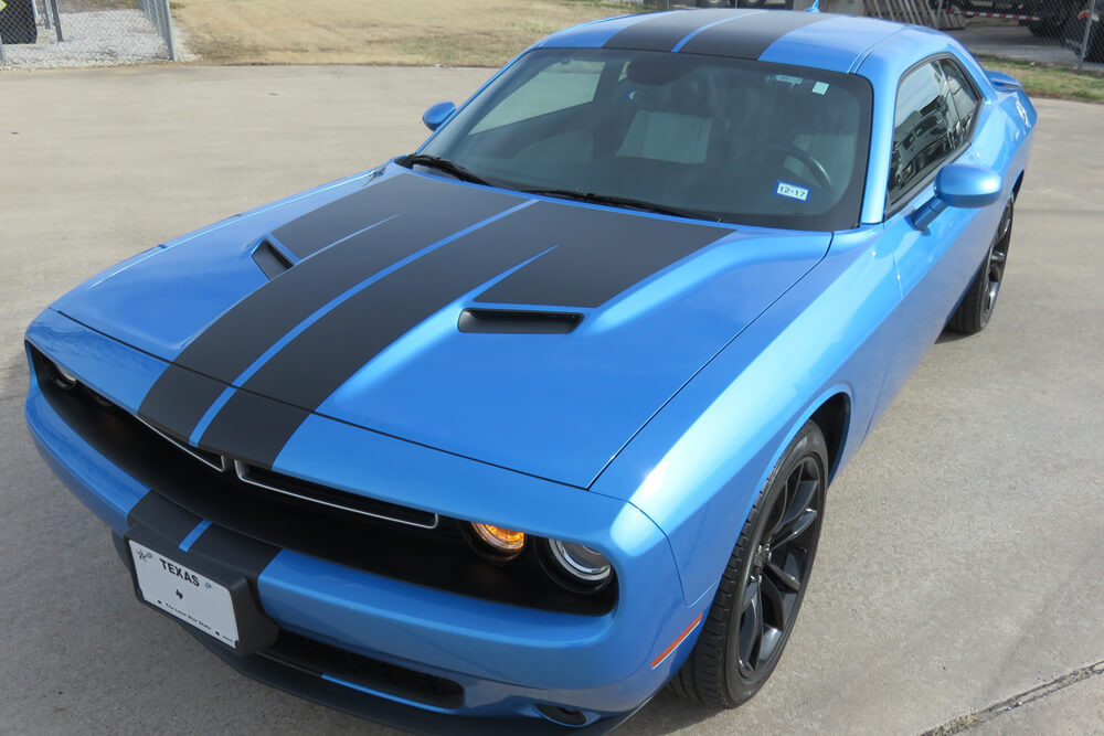トップス CHALLENGER RACING XL 2015-2018 Challenger Full Length Stripes with T hood