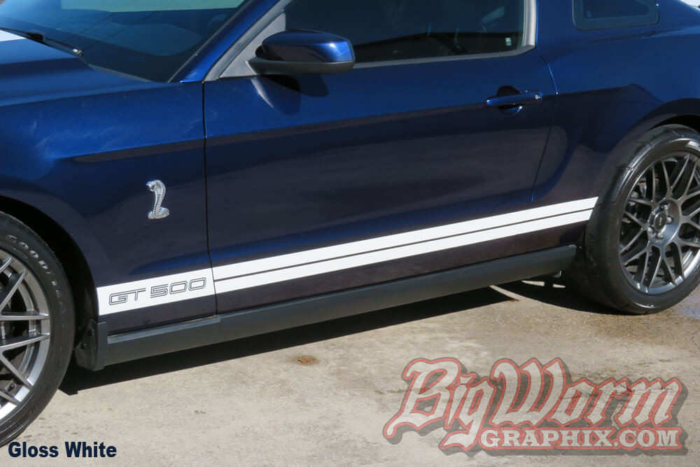 Gt500 Rocker Decals 2010-2014 GT500 Rocker Stripes