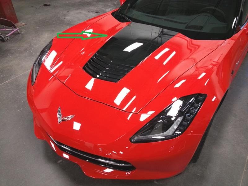 C7 2015-2019 Corvette Z06 Stinger Style Solid Stripe - CA main image 0