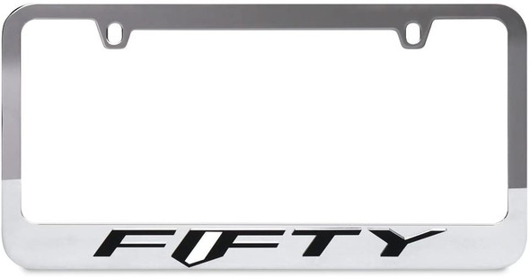 Stainless Steel License Plate Frame for Camaro w/Camaro FIFTY Lettering
