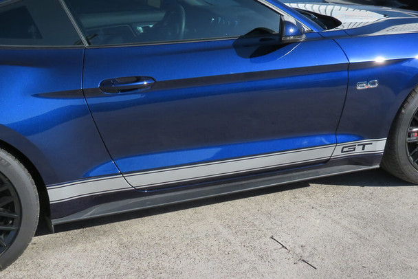 2015-21 Mustang Pinstripe Rocker Vinyl Stripes