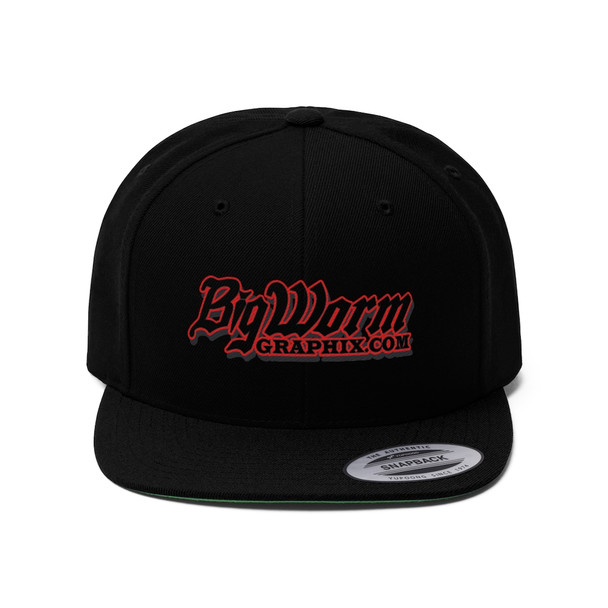 Bigworm Unisex Flat Bill Hat