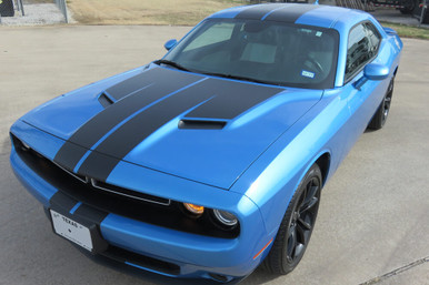 2019-2022 Challenger SXT Full Length Stripes with T hood