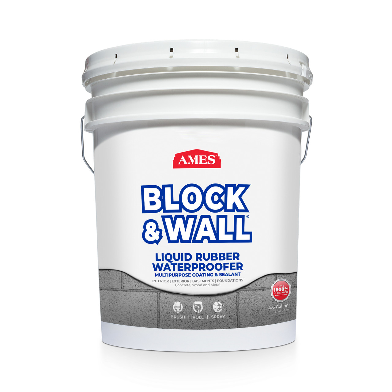 AMES Block & Wall, Liquid Rubber Waterproof Sealant