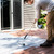 Wood patio coated with Safe-T-Deck Stormy Sky®