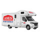 RV with AMES RV ROOF COATING KIT on side