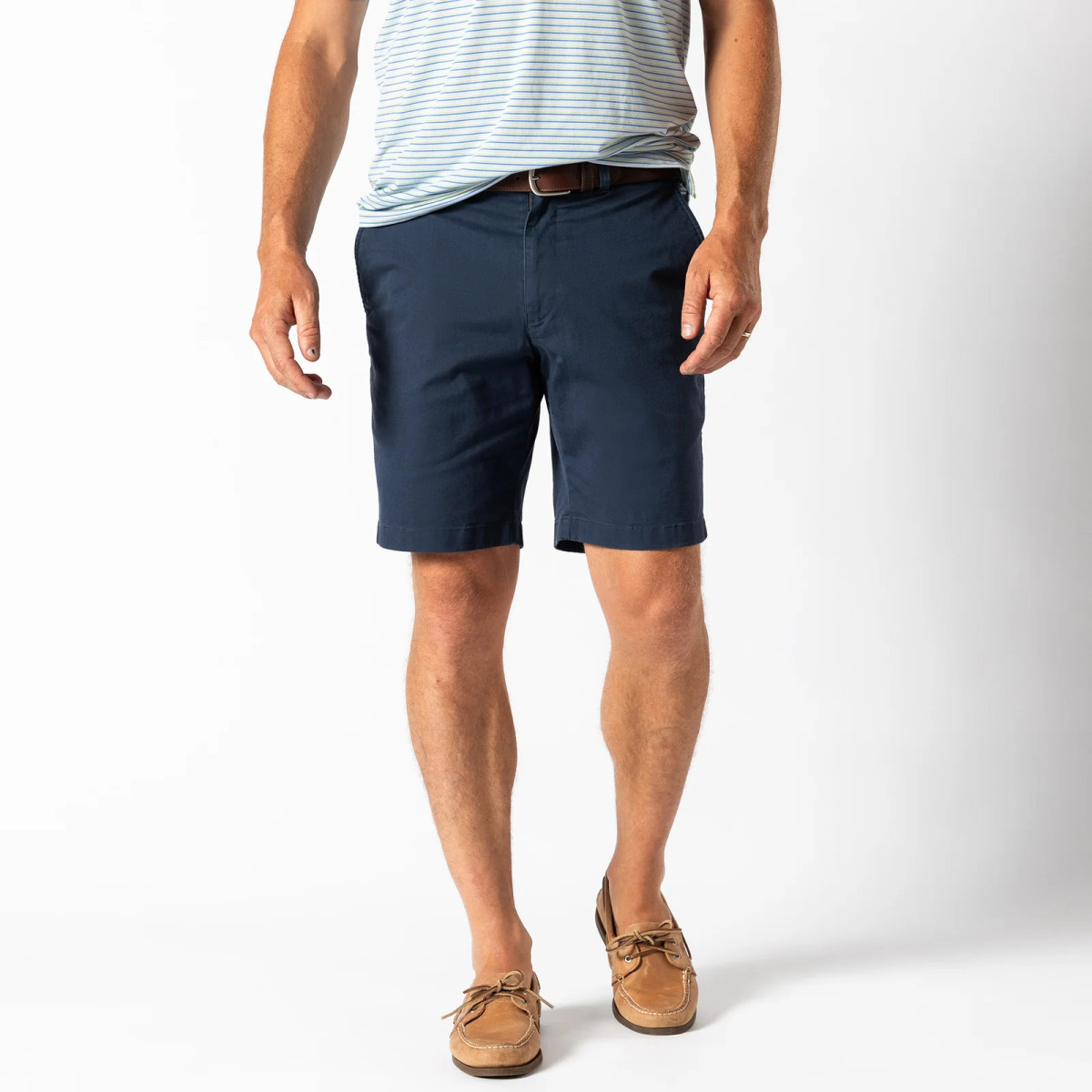 The Navy 9" Gold School Chino Short from Duck Head available at C. Field and Roe