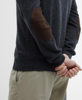 Barbour Essential Patch Crew Neck Sweater men’s sweater angled view | C. Field & Roe Dublin OH