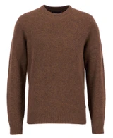 Barbour Essential Patch Crew Neck Sweater men’s sweater front view | color: Bracken | C. Field & Roe Dublin OH