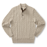 WALCOTT MERINO CABLE KNIT 1/4 ZIP SWEATER