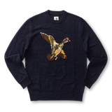 FLYING WOOD DUCK INTARSIA CREWNECK SWEATER