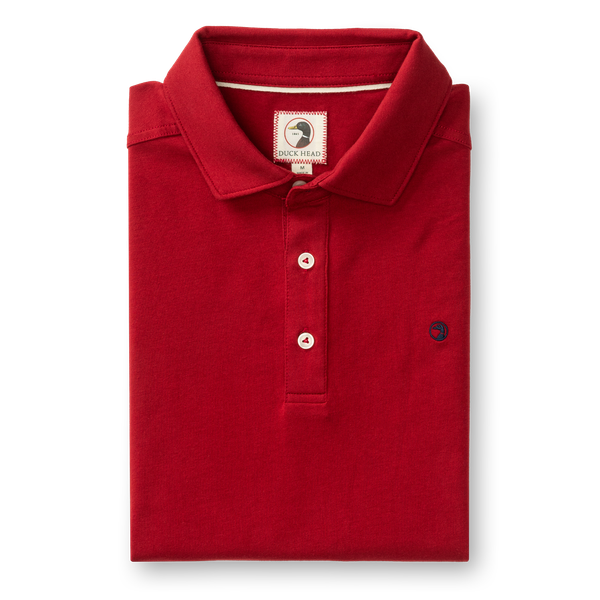 Duck Head Long Sleeve Hanover Pima Cotton Pique Polo Solid product image 0 for outdoor clothing and rugged refined menswear at C. Field & Roe in Dublin, Ohio.